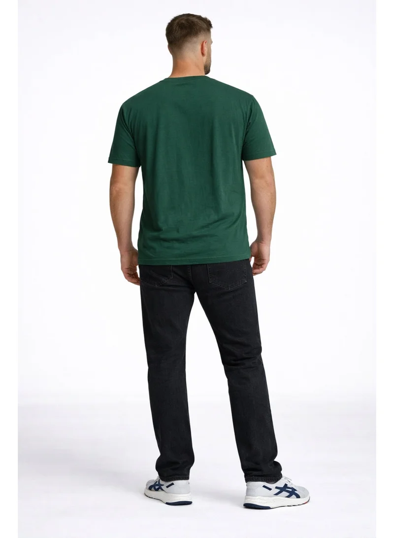 لعب البولو تيشيرت رجالي مطبوع - أخضر